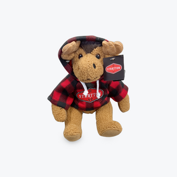 Stratton Stuffed Moose with Hoodie
