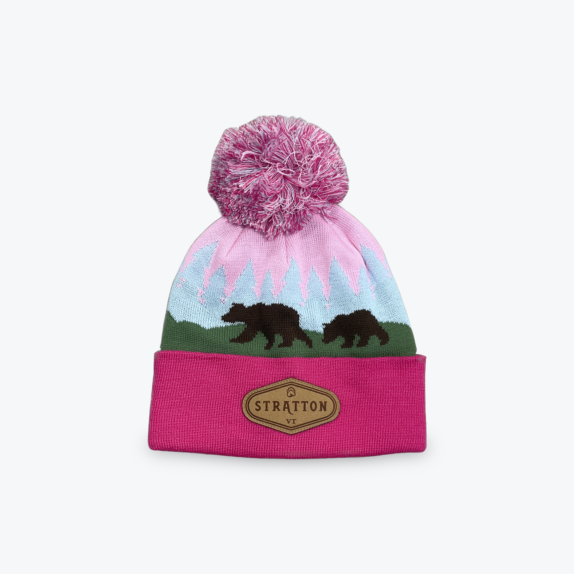Stratton Youth Beanie with Pom
