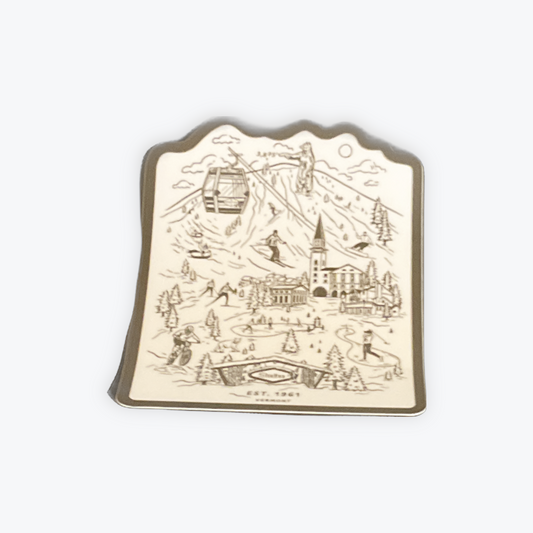 Stratton Village Magnet and Sticker