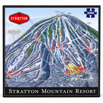 Stratton Trail Map 1000 Piece Puzzle