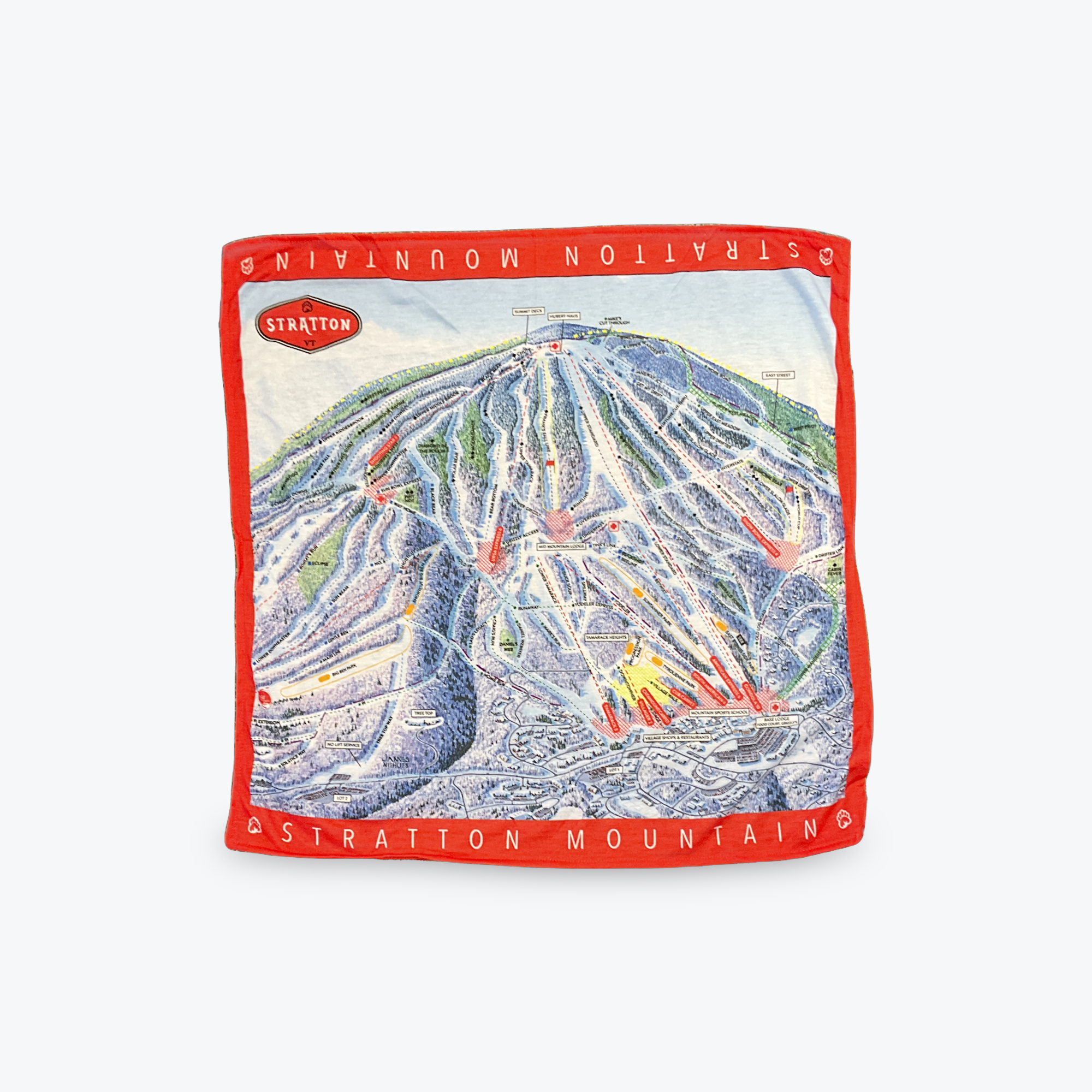 Stratton Trail Map Bandana