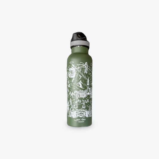Stratton Illustrated Map Water Bottle
