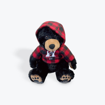 Large  Stratton Stuffed Bear with Hoodie
