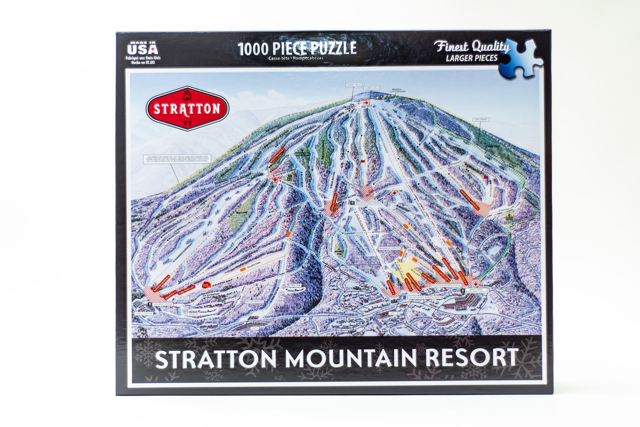 Stratton Trail Map 1000 Piece Puzzle