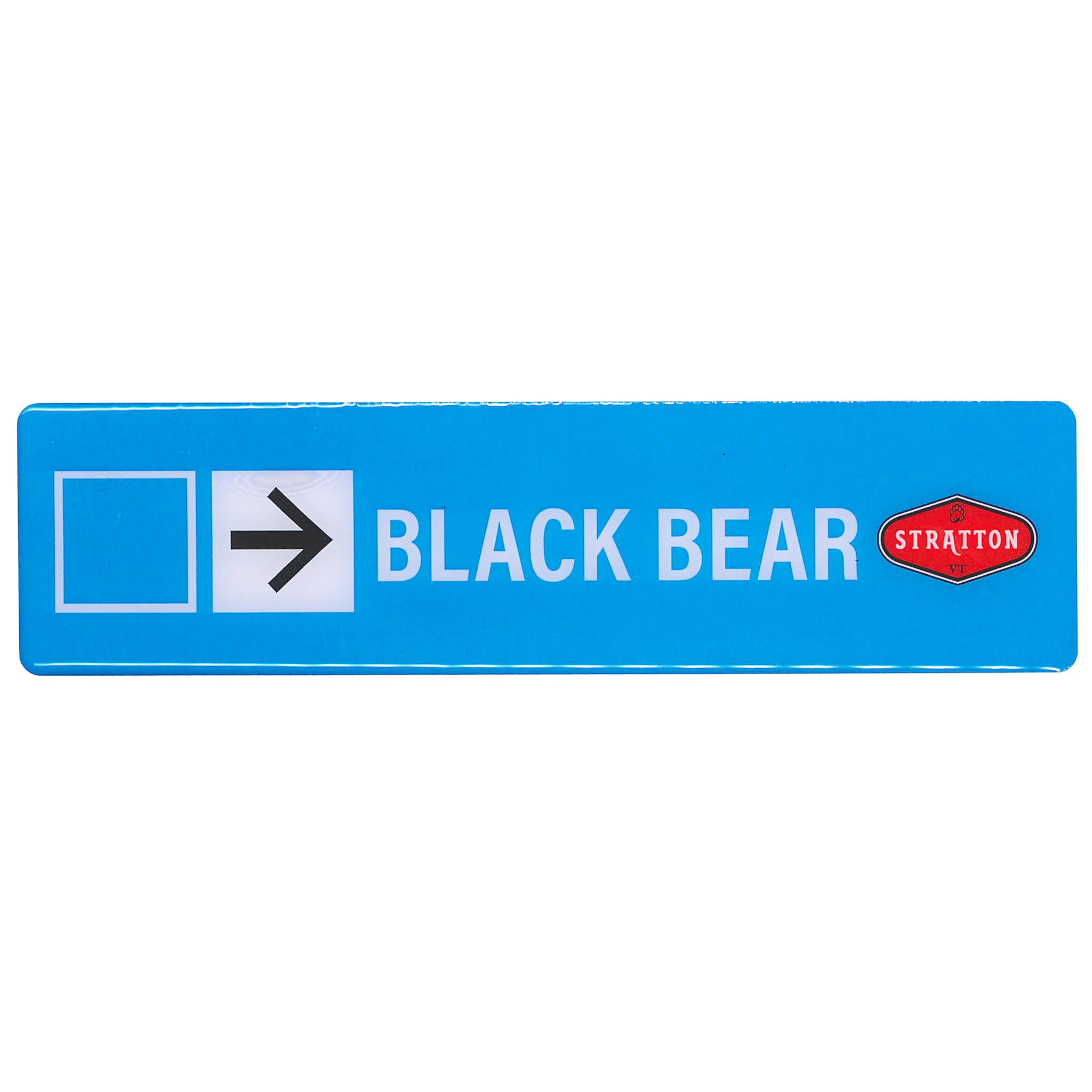 Stratton Black Bear Trail Sign Magnet