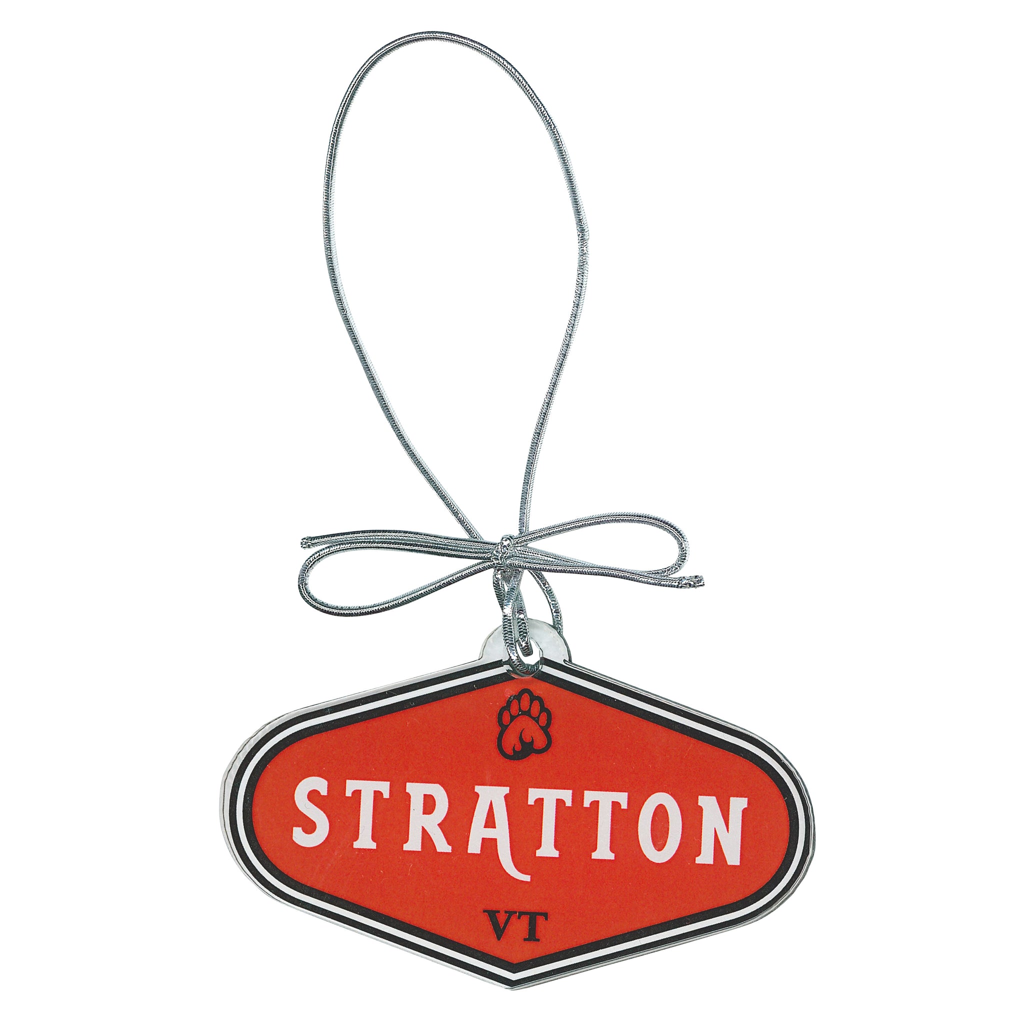 Stratton Red Logo Ornament
